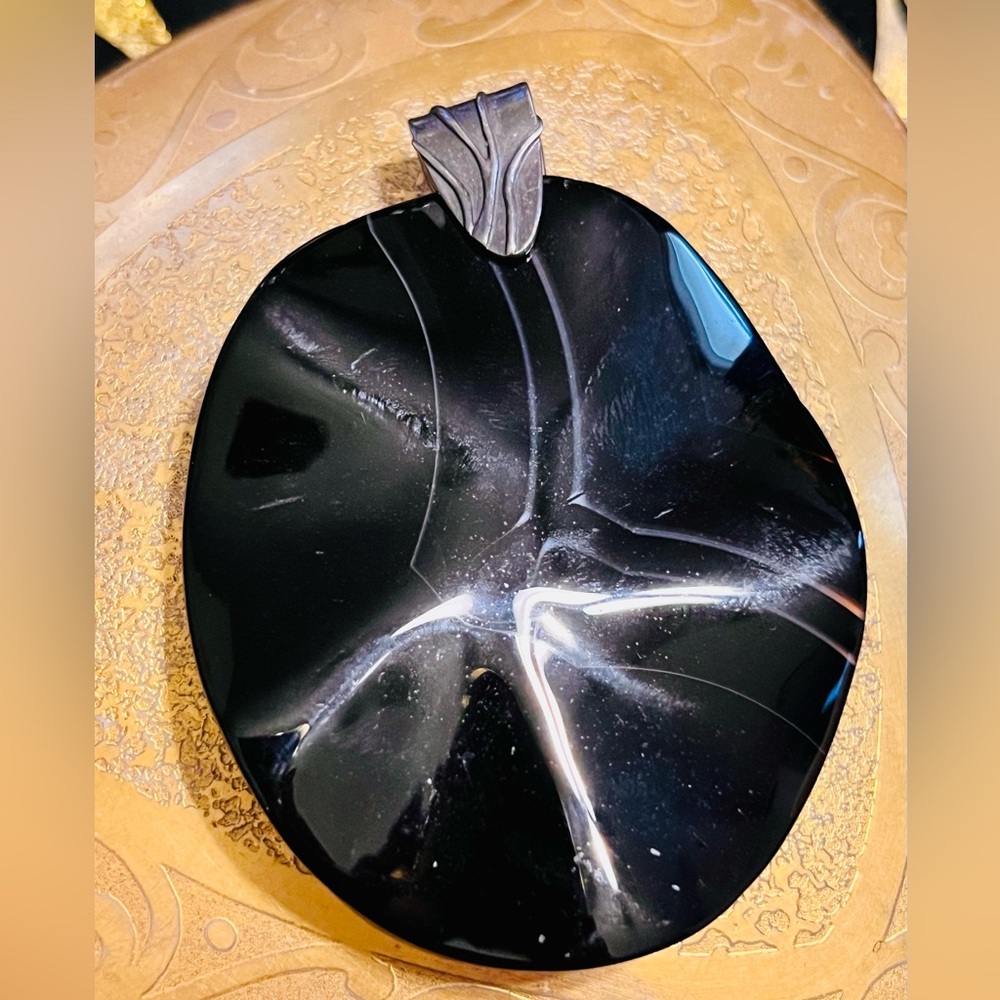 Pendant by Designer Joshua Benbasset JBB Sterling Bail Art Glass